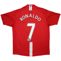 Manchester United RONALDO #7 Retro Jersey Home 2007/08