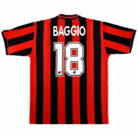 BAGGIO #18 Retro AC Milan Home Jersey 1996/97