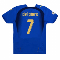 Del Piero #7 Italy Retro Home Jersey World Cup 2006