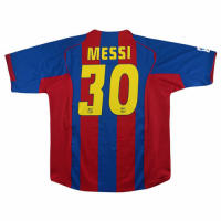 Barcelona Messi #30 Retro Jersey Home 2004/05