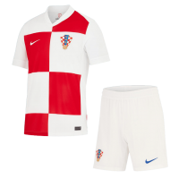 Men's Croatia Home Kit(Jersey+Shorts) Euro 2024