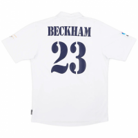 BECKHAM #23 Real Madrid Retro Jersey Centenary Home 2002/03