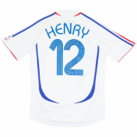 HENRY #12 France Retro Jersey Away World Cup 2006