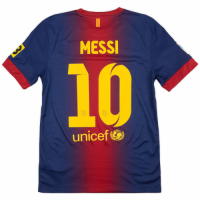 Messi #10 Retro Barcelona Home Jersey 2012/13