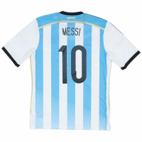 Messi #10 Argentina Retro Home Jersey 2014/15