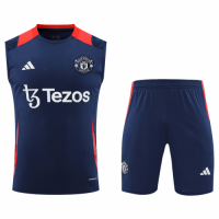 Manchester United Pre-Match Vest Kit(Jersey+Shorts) 2024/25