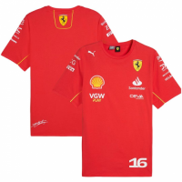 [$19.99] Scuderia Ferrari F1 Racing Team Charles Leclerc Driver T-Shirt 2024