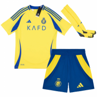 Kids Al Nassr Home Full Kit(Jersey+Shorts+Socks) 2024/25